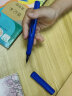 英雄（HERO）钢笔359 正姿 天蓝色 F尖薄厚片工艺学生练字钢笔 （附加6支墨囊颜色随机）铱金钢笔签字笔 实拍图