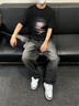SK·TRIP新品板鞋男鞋春夏菅韌姿同款小白鞋男女鞋耐磨低幫百搭休閑鞋子男 復古白 38 曬單實拍圖