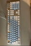 黑爵（AJAZZ）AK35I合金机械键盘 有线机械键盘 游戏机械键盘 PBT键帽 白光 吃鸡键盘 白蓝 黑轴 实拍图