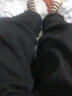伯談百搭工裝褲男秋冬季加絨大碼寬松耐磨工作褲青年潮牌休閑束腳褲 黑色+黑色 XL 曬單實(shí)拍圖
