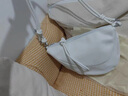 袋鼠銀色包包女大容量2025七夕時(shí)尚夏天設計感小眾單肩斜挎餃子包 米白色 曬單實(shí)拍圖