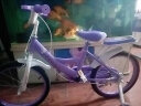 紫榕 儿童自行车女孩单车3-8岁公主款脚踏车男女宝宝小孩童车 丁香紫【经典款】闪轮护具套装 18寸 适合110-130cm 实拍图