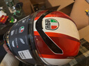 AGV K6S碳芳綸纖維大尾翼摩托車(chē)頭盔機車(chē)全盔賽車(chē)男女四季通風(fēng)3C SIC 58 L（適合57-58頭圍） 曬單實(shí)拍圖