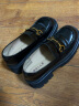 百丽乐福鞋女专柜同款黑色牛皮粗跟单鞋Z1R1DAA3 黑色 37 实拍图