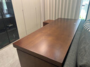 丘諾翰居（CUNOHVRG）實(shí)木辦公桌老板桌總經(jīng)理電腦桌簡(jiǎn)約總裁桌子辦公家具大班臺帶側柜 桌160*70【木板5cm】+椅子 曬單實(shí)拍圖