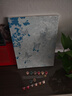 渝鼎福蝴蝶數字油畫(huà)教師節禮物diy手工油彩畫(huà)涂色唯美高級裝飾掛畫(huà) 蝴蝶【30*40繃好內框+畫(huà)筆顏料】 曬單實(shí)拍圖