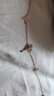 Vana蝴蝶腳鏈女生銀腳飾七夕情人節(jié)禮物送女朋友老婆 蝴蝶腳鏈·玫金色【精美禮盒】 曬單實拍圖
