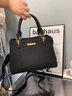大包包女包2024新款時(shí)尚通勤手提包女士中年媽媽大容量單肩斜挎包 優(yōu)雅黑 曬單實(shí)拍圖