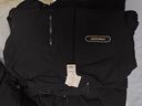 熱風(fēng)（Hotwind）男士羽絨服冬季新款戶(hù)外中長(cháng)款羽絨服男連帽工裝風(fēng)大口袋羽絨外套 01黑色 L 曬單實(shí)拍圖