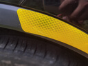3M反光貼紙美規前保險杠車(chē)貼夜光警示汽車(chē)身劃痕遮擋輪眉裝飾改裝 大號輪眉貼 熒光黃色2片 曬單實(shí)拍圖