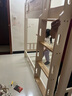 可顏上下床全實(shí)木床兒童床高低床同寬平行雙層滑滑梯高架子母床上下鋪 爬梯款 1350mm*2000mm 曬單實(shí)拍圖