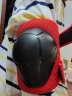 酷骑（COOGHI） 酷奇头盔护具七件套可调节大小1-3-7岁滑板车自行车轮滑溜冰鞋 红色头盔+护具 适合/2-7岁/头围48-52cm 实拍图