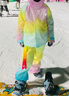 Vector兒童拼接加絨滑雪服套裝男女童防風(fēng)防水保暖戶(hù)外單雙板滑雪裝備 冰川粉彩套裝 150cm 曬單實(shí)拍圖