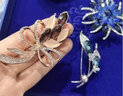締晶胸針女輕奢胸花氣質大衣西裝別針扣高檔西服配飾防走光生日禮物女 曬單實拍圖