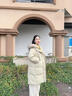 lagogo淺駝色大毛領(lǐng)羽絨服女拉谷谷冬季新款顯瘦中長款加厚外套 淺駝色(S3) M 160/38 曬單實拍圖