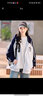 方糖姑娘高中生美式風(fēng)街頭大童棒球服外套春季2025新款少女潮流青少年上衣 3013DYR藏青色 M 曬單實(shí)拍圖