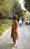 恒源祥女裝 2022秋冬韓版新款100羊毛呢優(yōu)雅貴氣外套雙面羊絨大衣 駝色 M 118-138斤 曬單實(shí)拍圖