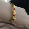 中國黃金（CHINA GOLD）有房有車黃金轉(zhuǎn)運珠男女足金DIY配件七夕情人節(jié)禮物送女朋友老婆 足金元寶轉(zhuǎn)運珠約0.2g【單轉(zhuǎn)運珠】【紀念品】 曬單實拍圖