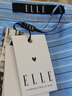 ELLE法式藍色條紋露肩純棉襯衫女2024秋季新款時髦設(shè)計感長袖上衣 條紋 L 曬單實拍圖