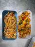 MONBENTO可微波多層便當(dāng)盒成人便攜式分格飯盒上班族學(xué)生日式兒童便當(dāng)餐盒 靜謐牛仔+包+餐具套裝2層1L 曬單實(shí)拍圖
