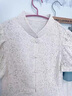 川朗新中式連衣裙女2025夏裝新款氣質(zhì)小個(gè)子改良旗袍蕾絲包臀套裝裙子 米白色 XL （115斤-125斤） 曬單實(shí)拍圖