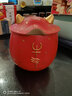 萬仟堂（Edenus） 茶杯 辦公杯馬克杯 茶具高檔茶杯 牛氣沖天Z 牛勢(shì)不倒朱漆釉210ml 曬單實(shí)拍圖
