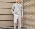TOMMY HILFIGER【純色立領(lǐng)】秋冬男裝商務(wù)通勤休閑青年針織夾克開(kāi)衫外套 【經(jīng)典商務(wù)】灰色P8F M  （推薦：135-150斤） 曬單實(shí)拍圖