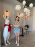 斯普王（SIPUWANG）小白鞋女2025夏夏季新款7cm小個子增高鞋時尚休閑單鞋女 米色 37 曬單實拍圖