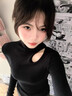 嘉麗薇打底衫女早春新款性感女士洋氣打底衫半高領(lǐng)鏤空黑色高級感打底衫 黑色 XL 曬單實(shí)拍圖