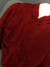 浮云堂.風(fēng)」素清.中式改良紅色天絲棉衣外套女裝新款2025冬國風(fēng)保暖棉服 曙紅 M 曬單實(shí)拍圖