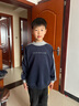 恒源祥男童衛衣春秋款2025新款春裝兒童上衣帥氣中大童百搭男孩拼色衣服 藏青 150 cm 曬單實(shí)拍圖