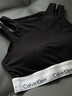 Calvin Klein內(nèi)衣【七夕禮物摩登引力帶】女士ck無鋼圈背心一體式文胸QF7200AD UB1-太空黑 S 曬單實(shí)拍圖