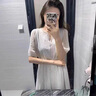 clotho Rennie品牌女裝連衣裙女中長(zhǎng)款2025夏季新品優(yōu)雅氣質(zhì)系帶收腰顯瘦A字裙 藍(lán)色 XL 曬單實(shí)拍圖
