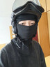 西騎者（WestBiking）冬季保暖騎行頭套摩托車(chē)防風(fēng)面罩電動(dòng)自行車(chē)頭盔內襯冬季圍脖 黑色【加絨保暖】帶眼鏡孔 均碼 曬單實(shí)拍圖