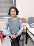 啄木鳥(niǎo)媽媽春秋裝針織衣服2025新款50-60歲洋氣打底小衫中老年女裝長(cháng)袖 藍灰+褲子 2XL （建議110-120斤） 曬單實(shí)拍圖