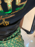 皮爾卡丹歐洲站刺繡男士T恤短袖短褲休閑套裝華夫格夏季男裝一套帥氣 黑色 (一整套) XL (140-159斤) 曬單實(shí)拍圖