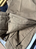 無(wú)印良品（MUJI）男式 彈力絲光斜紋抽褶寬版褲 長(zhǎng)褲休閑褲褲子AE0XMA4S 米色 82/下襠74cm （180/82A） 曬單實(shí)拍圖