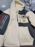 歐宇杉羊羔絨外套女冬裝2025年新款韓版時(shí)尚百搭休閑加厚毛毛搖粒絨衛衣 1517款米白/深灰 M 適合121-135斤 曬單實(shí)拍圖