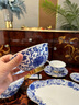 康普詩(shī)（COMEPUSSI）景德鎮(zhèn)陶瓷骨瓷琺瑯彩青花瓷碗高檔餐具飯碗家用面碗湯碗套裝組合 青花琺瑯碗-4.5英寸 飯碗 曬單實(shí)拍圖