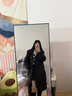 歐迪惠棉服女加厚連帽面包服2025年新款過(guò)膝棉衣女外套羽棉襖絨服女學(xué)生 黑色 S 曬單實(shí)拍圖