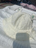 IPOOSI嬰兒帽子春夏季薄款女寶寶公主盆帽遮陽(yáng)帽3-6-12個(gè)月可調(diào)漁夫帽 花花-米黃 3個(gè)月-2歲（40-49CM） 曬單實(shí)拍圖