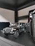 吉普牧馬人越野車(chē)汽車(chē)模型合金仿真兒童玩具車(chē)擺件男孩1：22 1:22大號銀灰色盒裝 曬單實(shí)拍圖
