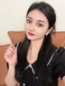 大絨鵝經(jīng)典戴妃款耳釘女2024年高級感方氣質(zhì)顯瘦耳墜耳飾 灰貝珠耳釘 曬單實拍圖