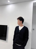恒源祥男士開(kāi)衫外套薄款2025秋季新款毛衣春秋羊毛V領(lǐng)男生外針織毛線(xiàn)衣 黑色開(kāi)衫 收藏優(yōu)先發(fā)貨 3XL (175-195斤) 曬單實(shí)拍圖