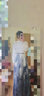 妃莉杋（FeiLiFan）馬面裙全套新中式連衣裙女裝2024春夏新款國風(fēng)漢服改良旗袍小個(gè)子 白色立領(lǐng)襯衣+書(shū)法馬面裙 M 曬單實(shí)拍圖