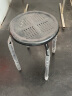 华恺之星 凳子 家用铁艺餐凳 板凳换鞋凳高凳等位椅圆凳  HK5086 4把装 实拍图