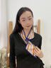 CHALL KITTY絲巾女小長(cháng)條絲巾2025新款高檔絲巾媽媽生日禮物教師節禮物送老師 橘黃色-高端品牌高級感 曬單實(shí)拍圖
