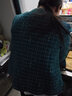 Olrain歐芮兒法式小香風(fēng)短外套女春裝年粗花呢圓領(lǐng)上衣 藍(lán)綠色 M 曬單實(shí)拍圖