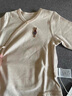 babylove新生兒包屁衣春秋純棉長袖嬰兒三角哈衣爬服彩棉滿月寶寶居家衣服 無染彩棕 59cm 曬單實拍圖