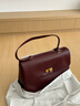CHARLES&KEITH大號(hào)kerry郵差包大容量腋下包包女包生日七夕禮物CK2-20782514 Mulberry Plum紫紅色 大包 曬單實(shí)拍圖